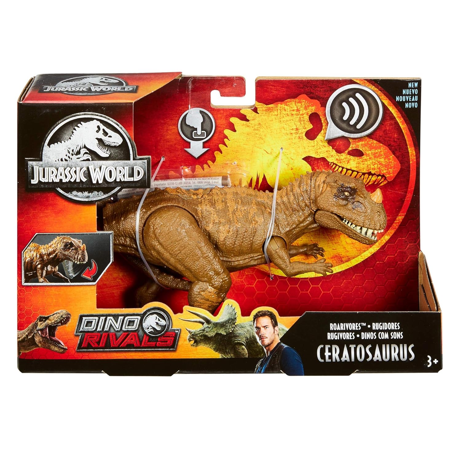 Ceratosaurus jurassic world jouet Clearance