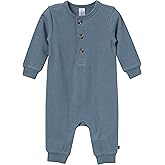 Modern Moments by Gerber unisex-baby Long Sleeve Long Leg Slouch Romper