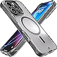 REBEL Clear Case for iPhone 16 Pro [Frosted Series Gen-6] Strong MagSafe Compatible, Grip Sides, Translucent Matte Texture, Protective Shockproof Bumpers, Metal Lens & Buttons, 6.3 Inch Phone 2024