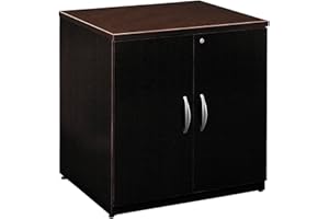 Bush Business Furniture Series C Storage Cabinet with Doors in Mocha Cherry, 2 Door Accent Chest for Home and Professional Office