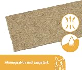 Kerbl Pet Hemp Rabbit Mat 40 x 100 x 1 cm Brown view 4