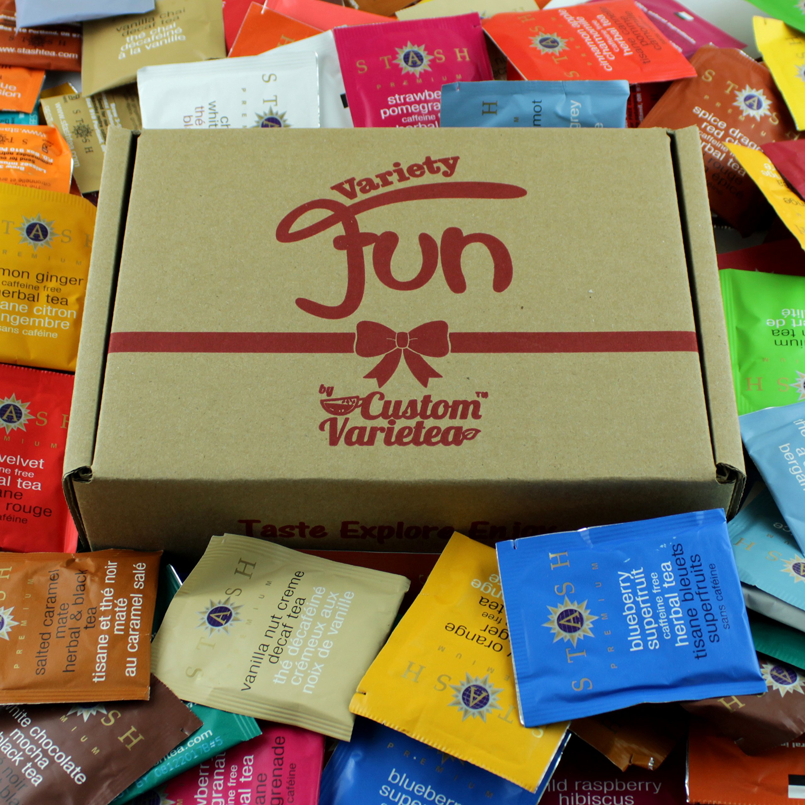 Custom VarieTea Stash Tea Bags Assortment Includes Mints (120 Count