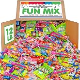 Bulk Candy Assortment, 12 lb Individually Wrapped Mix for Back-to-School | Ideal Halloween, Trick or Treat, Pinata Fillers, Schools, Offices, Candy Bowls, Claw Machines, Gifts and Community Events