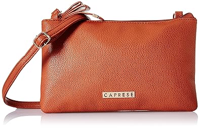 Caprese Francesca Womens Sling Bag (Saddle Tan)