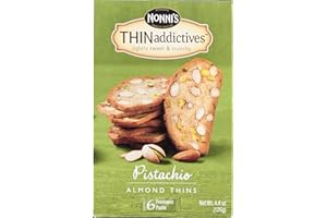 Thin Addictives Pistachio Almond Thins, 4.4 Ounce - 6 per pack -- 6 packs per case.