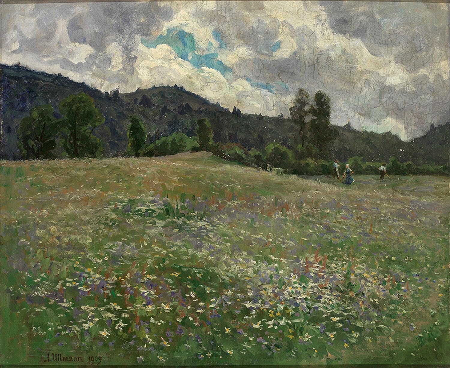 Amazon Com Julius Ullmann Summer Meadow Private Collection 30 X 24 Fine Art Giclee Canvas Print Reproduction Unframed Posters Prints