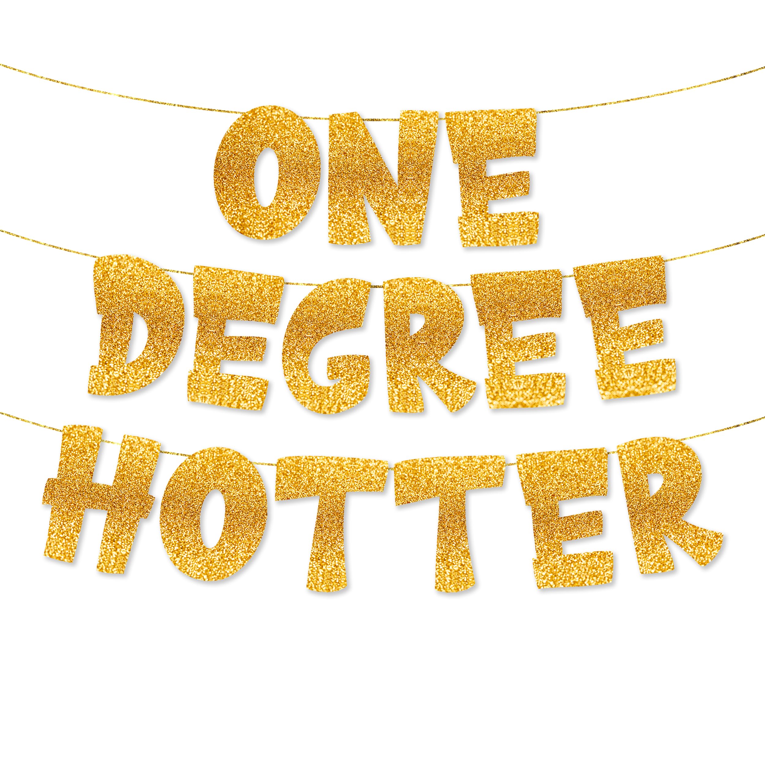 TOYVENTURES Graduation Gold Decorations Set - Congrats Grad Banner, Class of 2025 Backdrop, Party Supplies for High School & College Celebrations Degree PHD (Pre-strung, No DIY Required) (Gold-ODH)