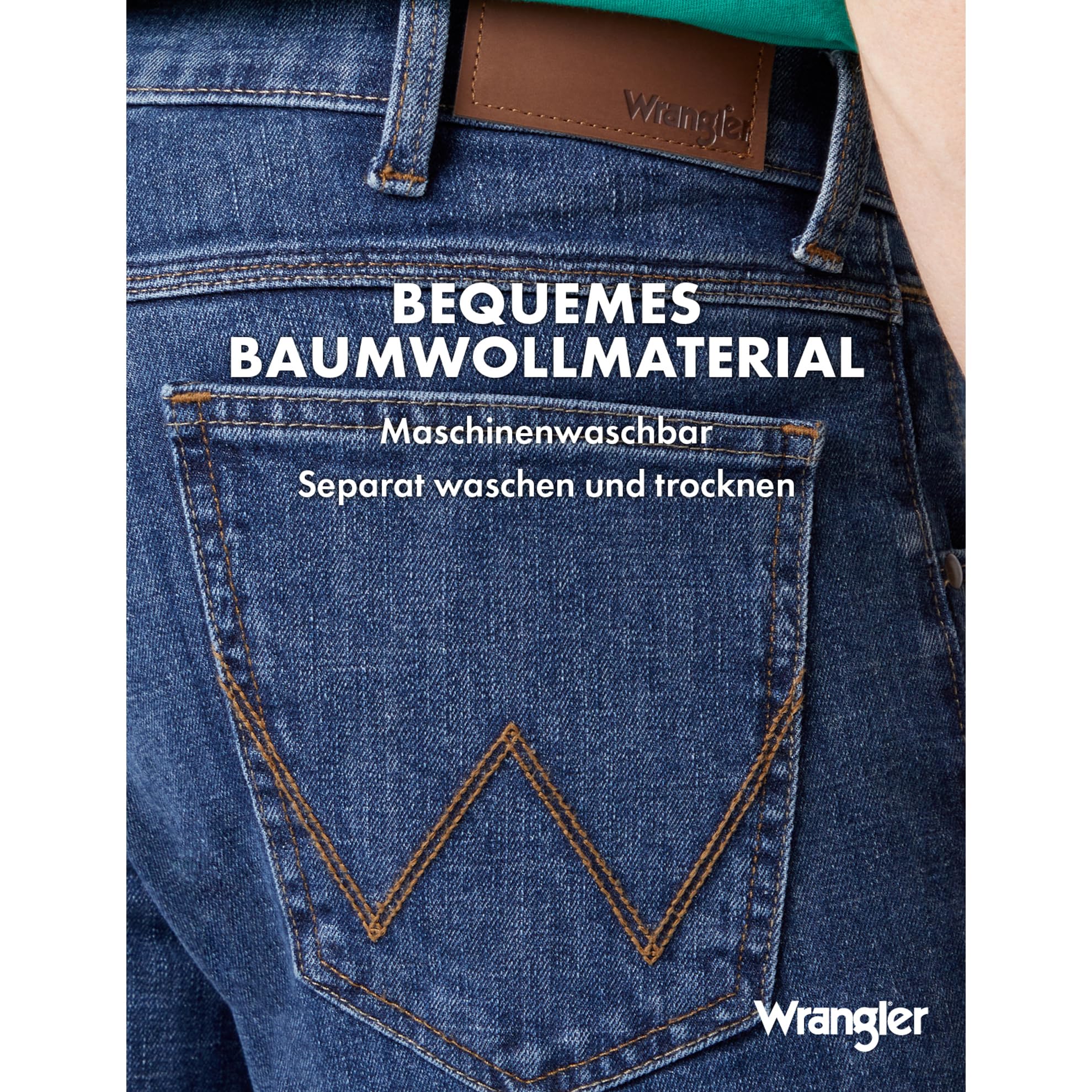 Wrangler Herren Red Kabel Regular Jeans, Dark Stone, 33W / 30L EU 6
