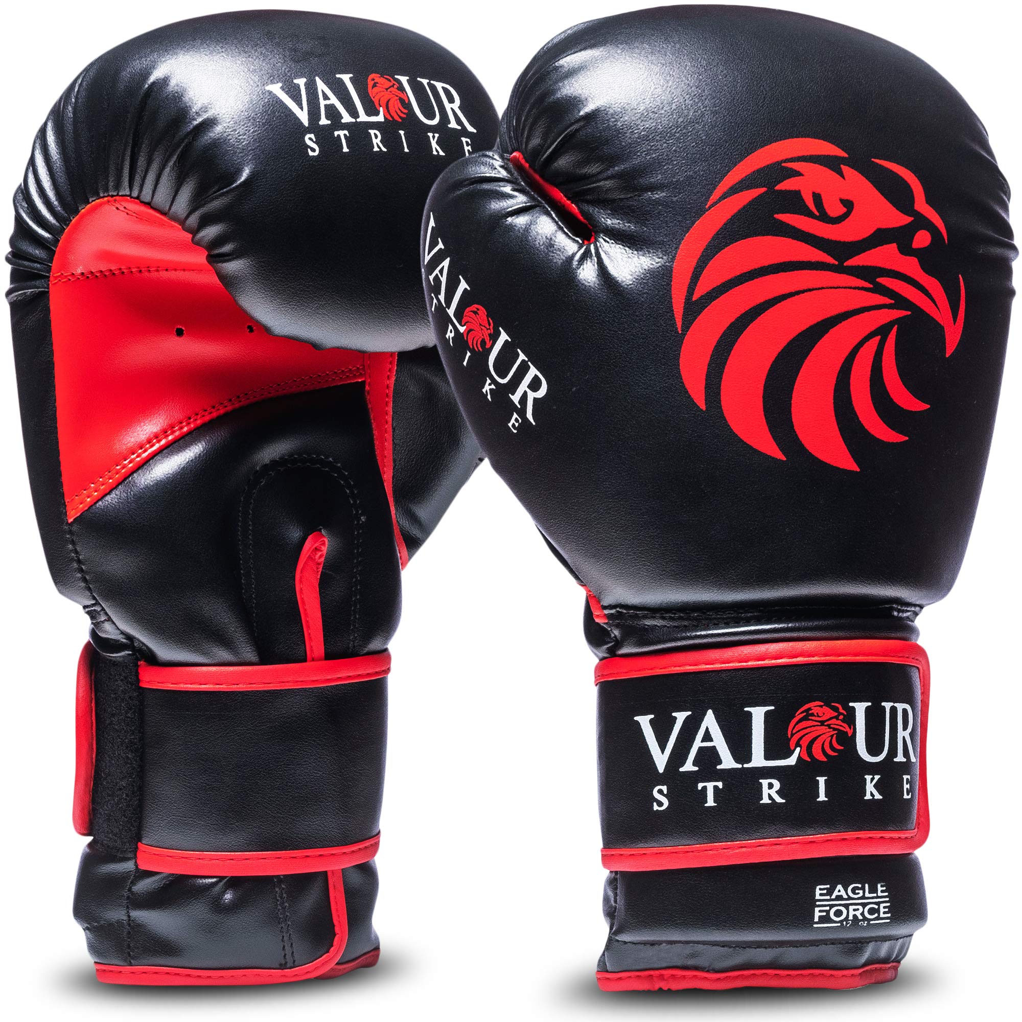 Valour Strike Boxing Gloves for Men Women Ladies | Glove Ounce set to 16oz 14oz 12oz 10oz 8oz | Pro Boxing Training Gloves for Sparring in Kickboxing MMA Muay Thai or Boxercise Training