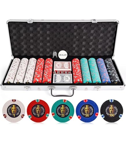 Amazon.com: Versa Games 13.5g 500pc Lucky Horseshoe Clay Poker