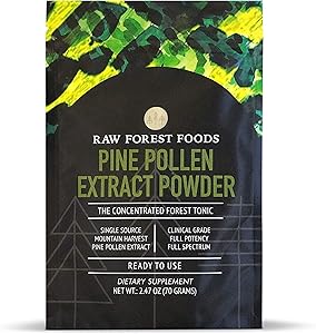 RAW Forest Foods — Mountain Harvest Pine Pollen (Pine Pollen Extract Powder, 70-Grams)