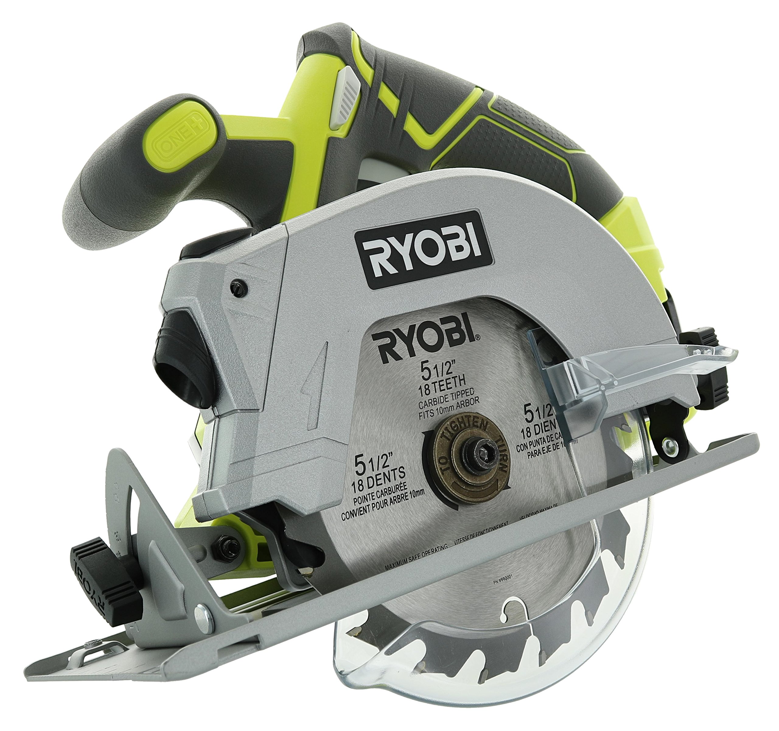 Ryobi P506 One+ Lithium Ion 18V 5 1/2 Inch 4,700 RPM Cordless Circular