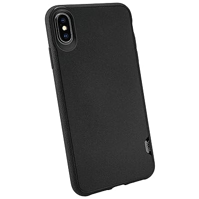 Smartish iPhone Xs Max Slim Case - Kung Fu Grip [Lightweight + Protective] Thin Cover for Apple iPhone 10S Max (Silk) - Black Tie Affair