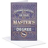 American Greetings Master's Degree Graduation Card (Impressive Achievement)