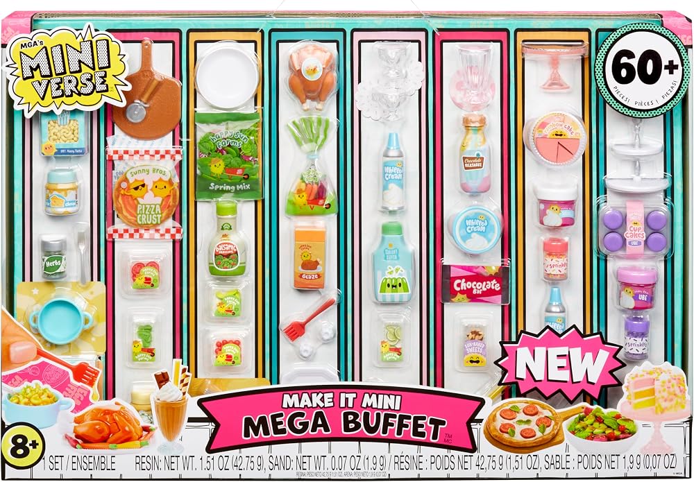 MGA's Miniverse Make It Mini Mega Buffet DIY Resin Collectible Toys 8+ Groot