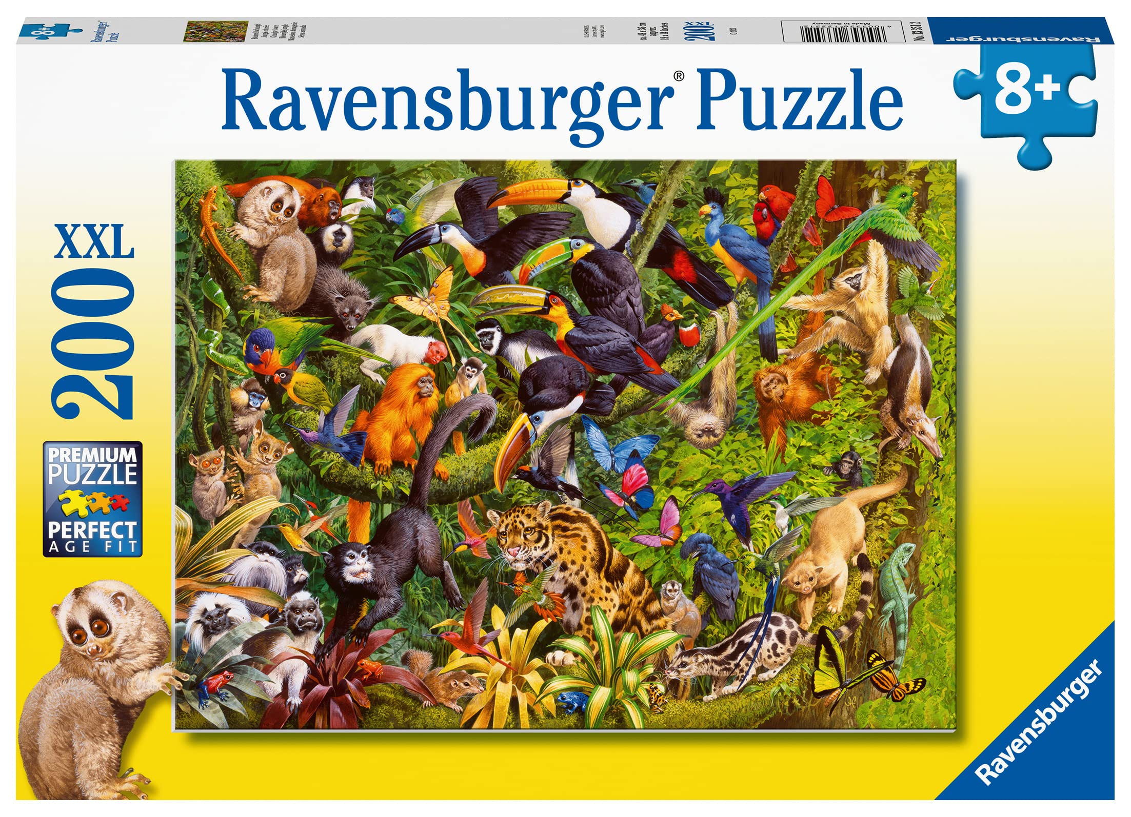 Ravensburger Marvellous Menagerie 200 Piece Jigsaw Puzzle for Children Age 8 Years Up