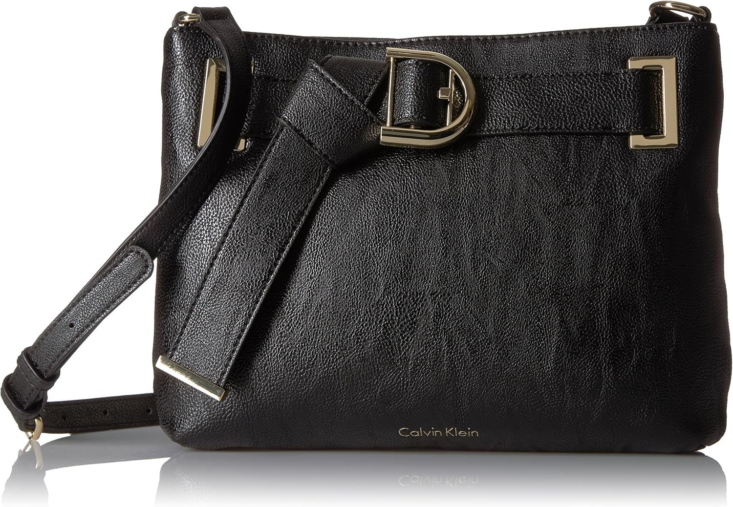 Calvin Klein Nola Belted Top Zip Novelty Crossbody Handbags
