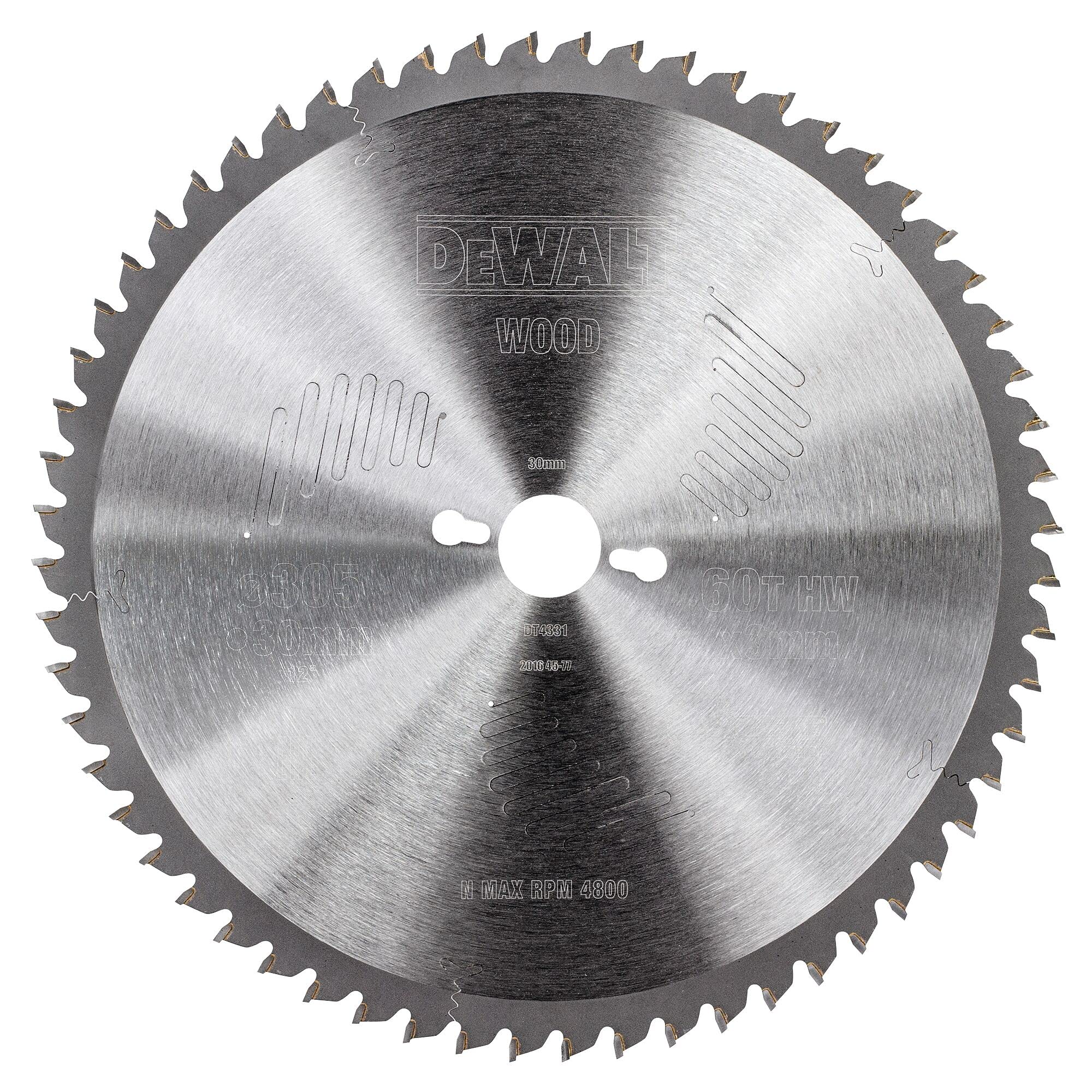 Dewalt DT4331-QZ DT4331-QZ-Hoja para Sierra Circular estacionaria 305x30mm 60D