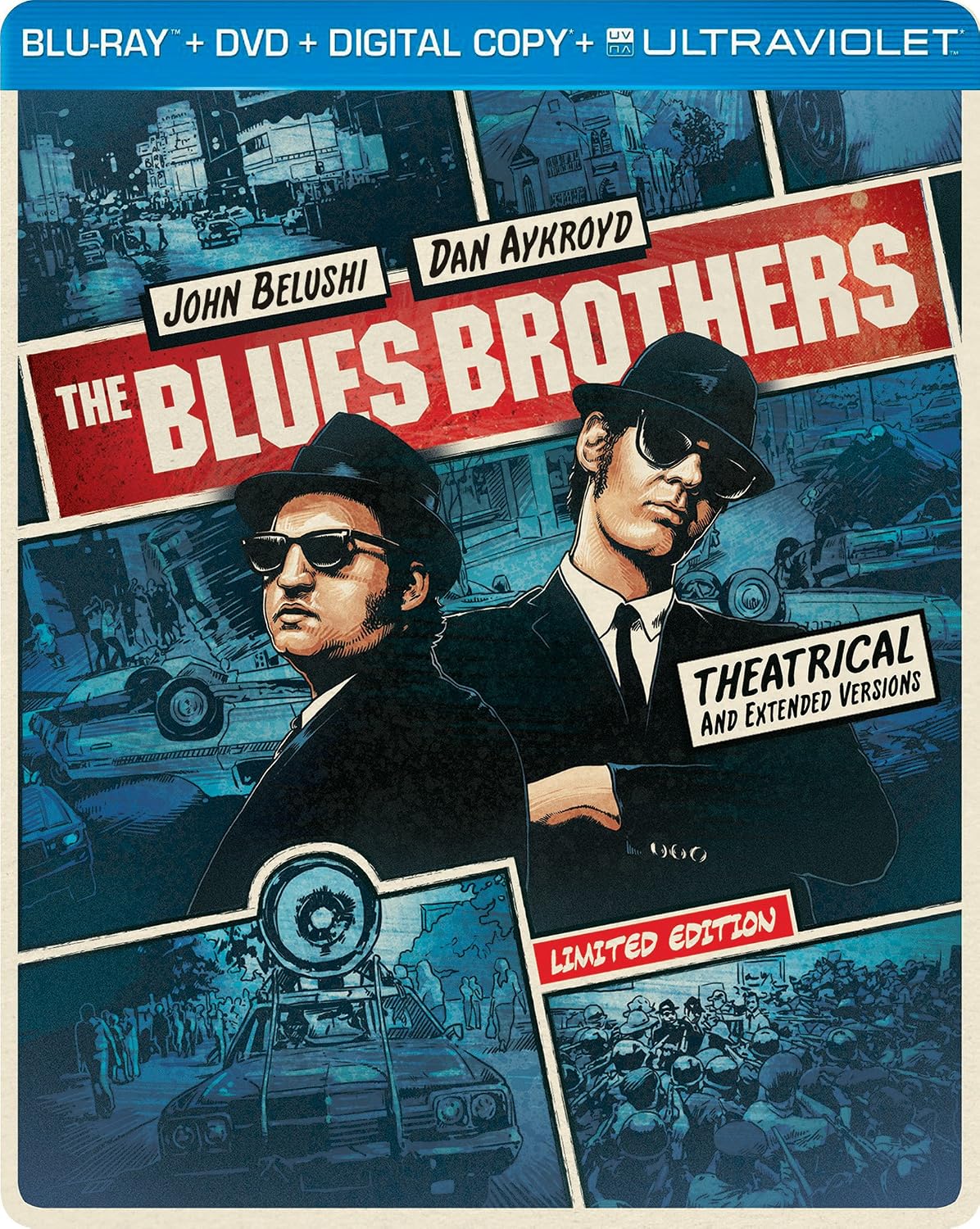HWC Trading FR A3 The Blues Brothers Dan Aykroyd, John Belushi