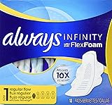 Always Infinity Sanitary Pads - Regular, 18 count