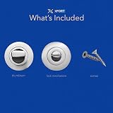 XFORT Polished Chrome Thumb Turn Lock Bathroom Door Deadbolt Kit view 5