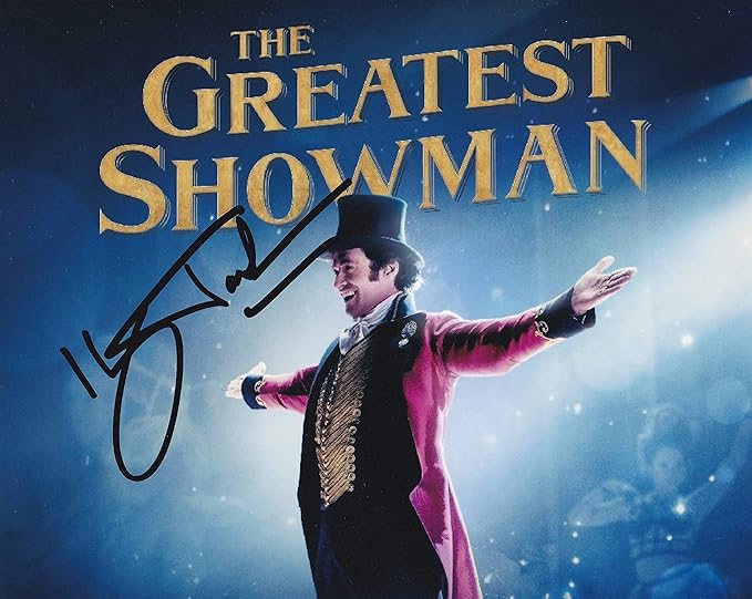 Amazon 直筆サイン入り写真 グレイテスト ショーマン ヒュー ジャックマン 映画 ブロマイド オートグラフ 証明書 Coa 保証書付き アイドル 芸能人グッズ 通販