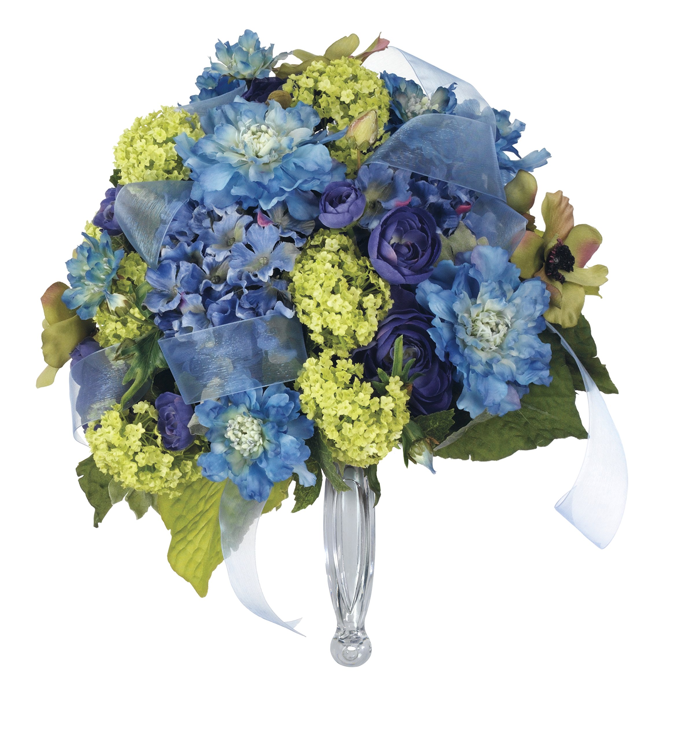 FloraCraft Gala Bouquet Holder with Floral Dry Foam 4.1 Inch x 9.75