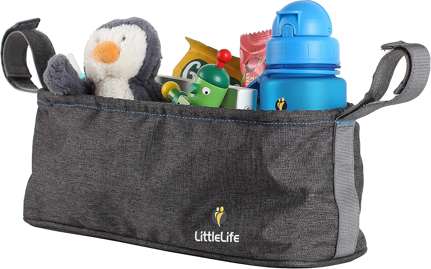 LittleLife Buggy and Pushchair Organiser Universal Fit With 2 Bottle Holders And Water Resistant Cover BPA-Free