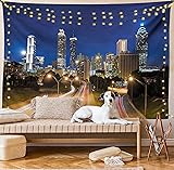 Ambesonne Urban Tapestry, Image of Atlanta Skyline