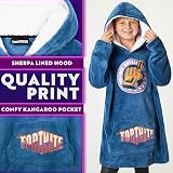 Fortnite Oversized Hooded Blanket Hoodie for Kids Blue Fleece One Size view 5