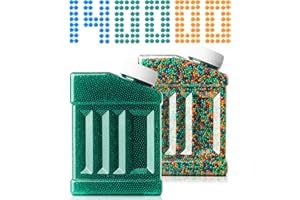 Chermory Water Balls Beads Refill Ammo (7-8mm 2 pack-70,000 Per Pack)–Water Bullets Beads for Water Blaster Gun Toys, Non-Toxic Water-Based Balls Bullet (Green & Multi-Color, 7-8mm 140,000Pcs)
