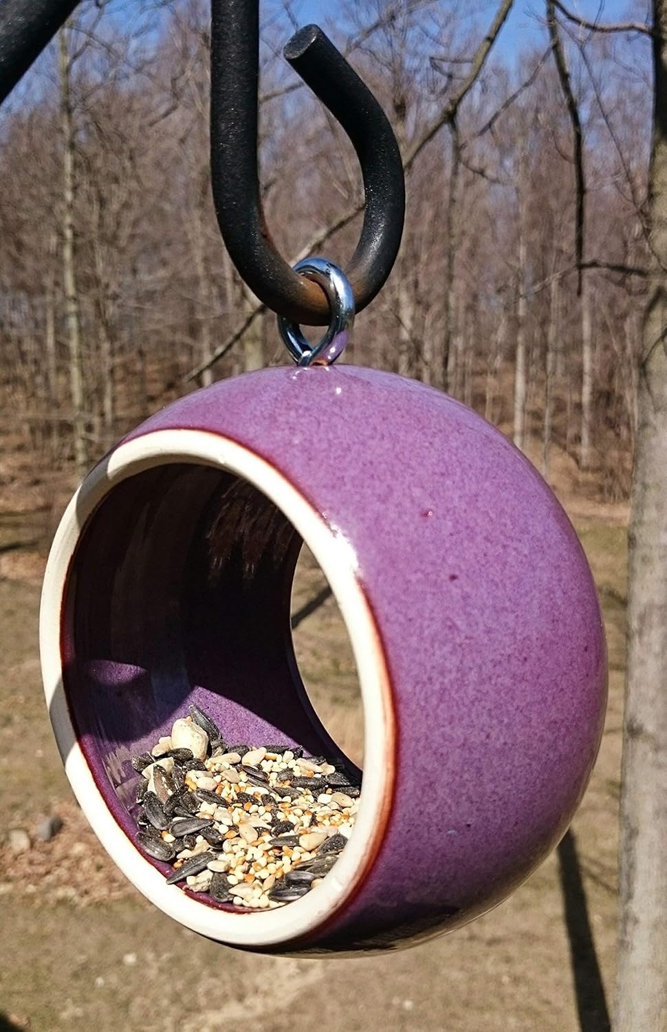 Amazon Com Bird Feeder Large 7 Inch Handmade Modern Birdfeeder