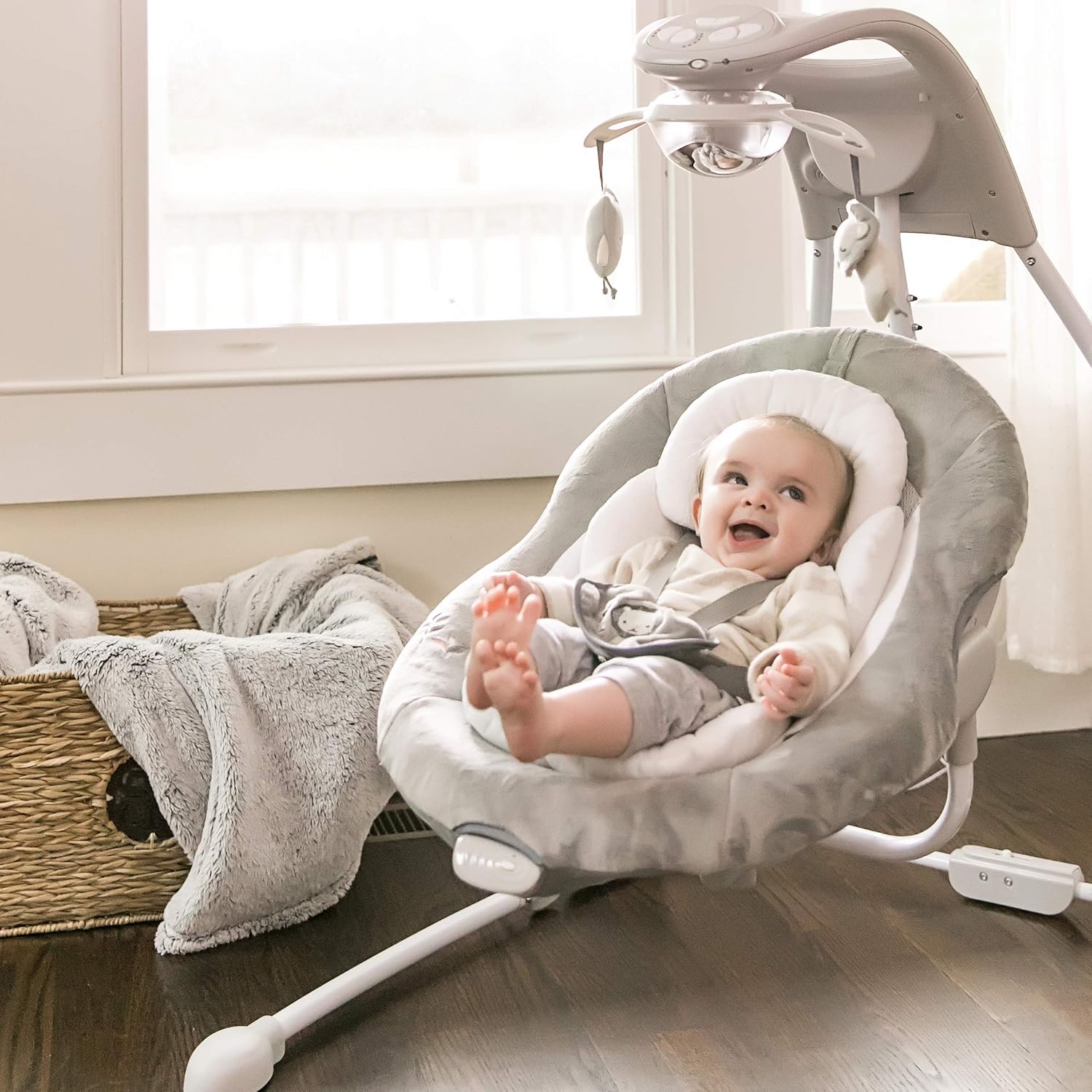 ingenuity dream comfort inlighten cradling swing and rocker