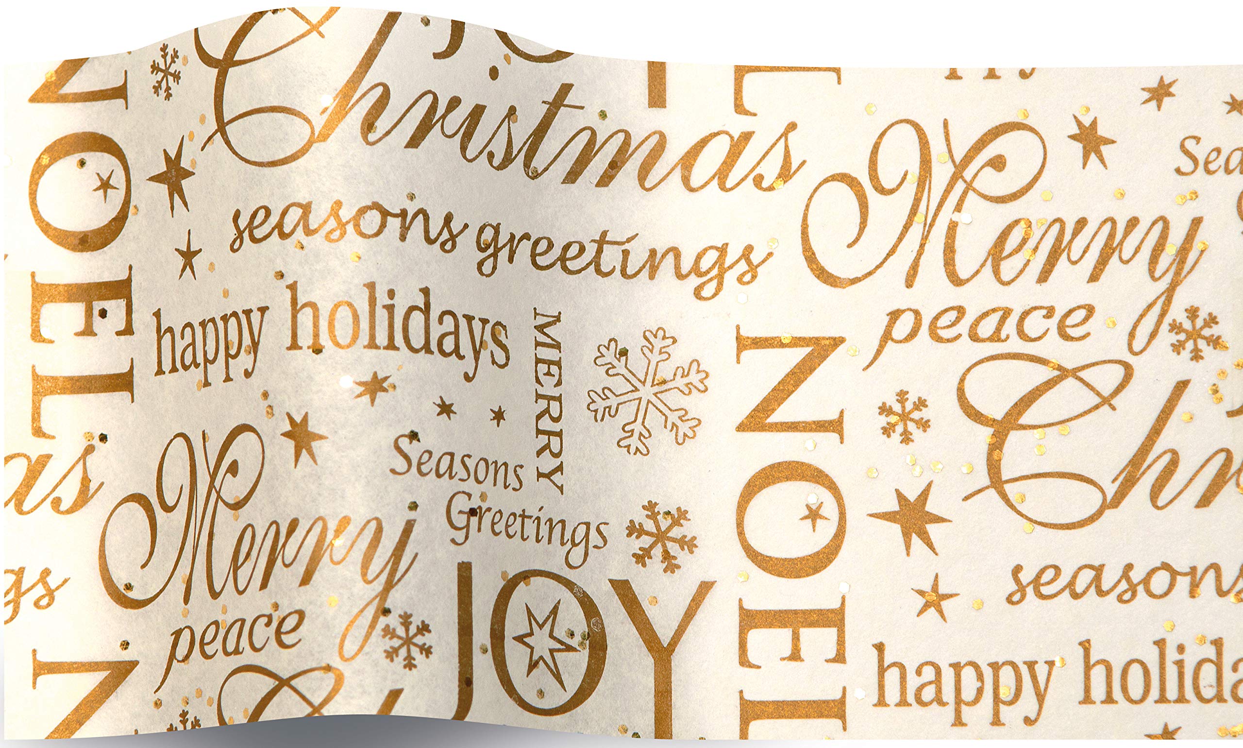 SatinWrap Luxury Printed Tissue Wrapping Paper Noel Gemstone Sparkle 5 sheets