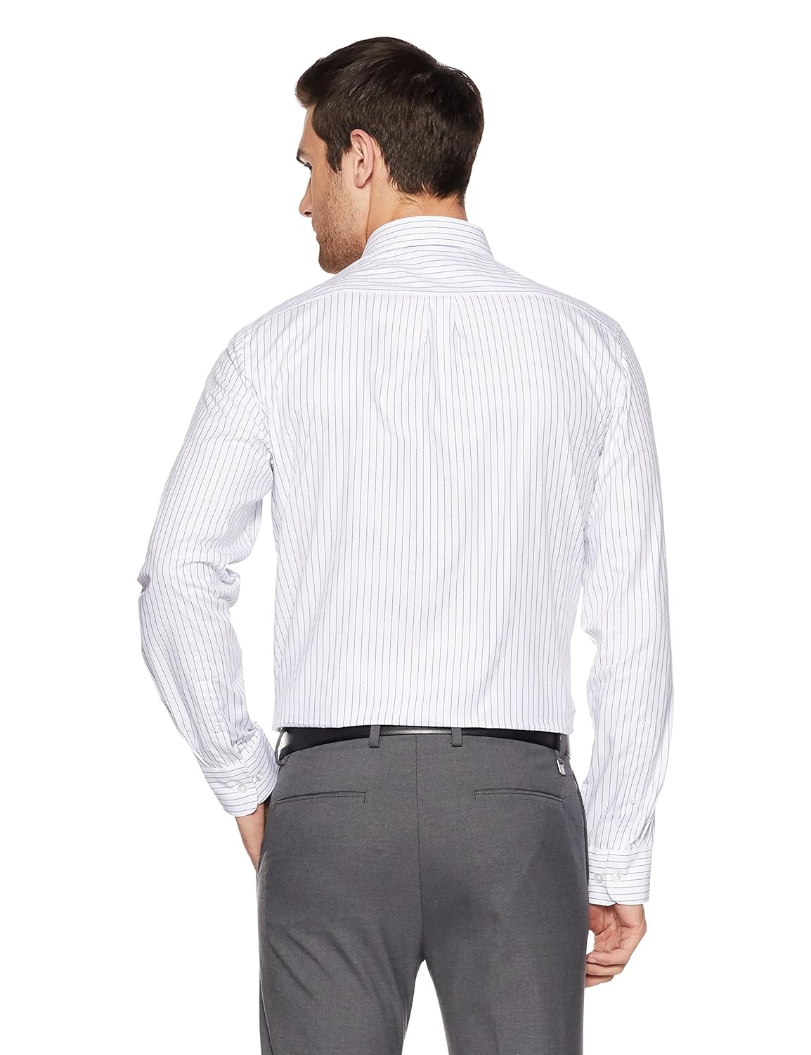 arrow men's striped regular fit formal shirt