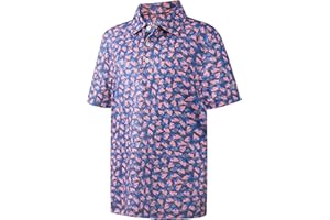 FT FENTENG Boys Polo Shirt Short Sleeve Performance Dry Fit Stretch Funny Print Active Casual Collared Golf Shirts for Boy