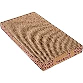 SmartyKat Super Scratcher+ Double Wide with Catnip Infusion Technology Corrugate Cat Scratch Pad, Reversible