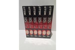 TDK Premium Quality VHS T-160 Video Tapes, 8-hour (6-pack)