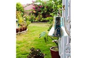 Nagina International 11" Solid Brass Polished Bell with Titanic Engraving | Premium Nautical Boat's Bell | Maritime Nay Ship'