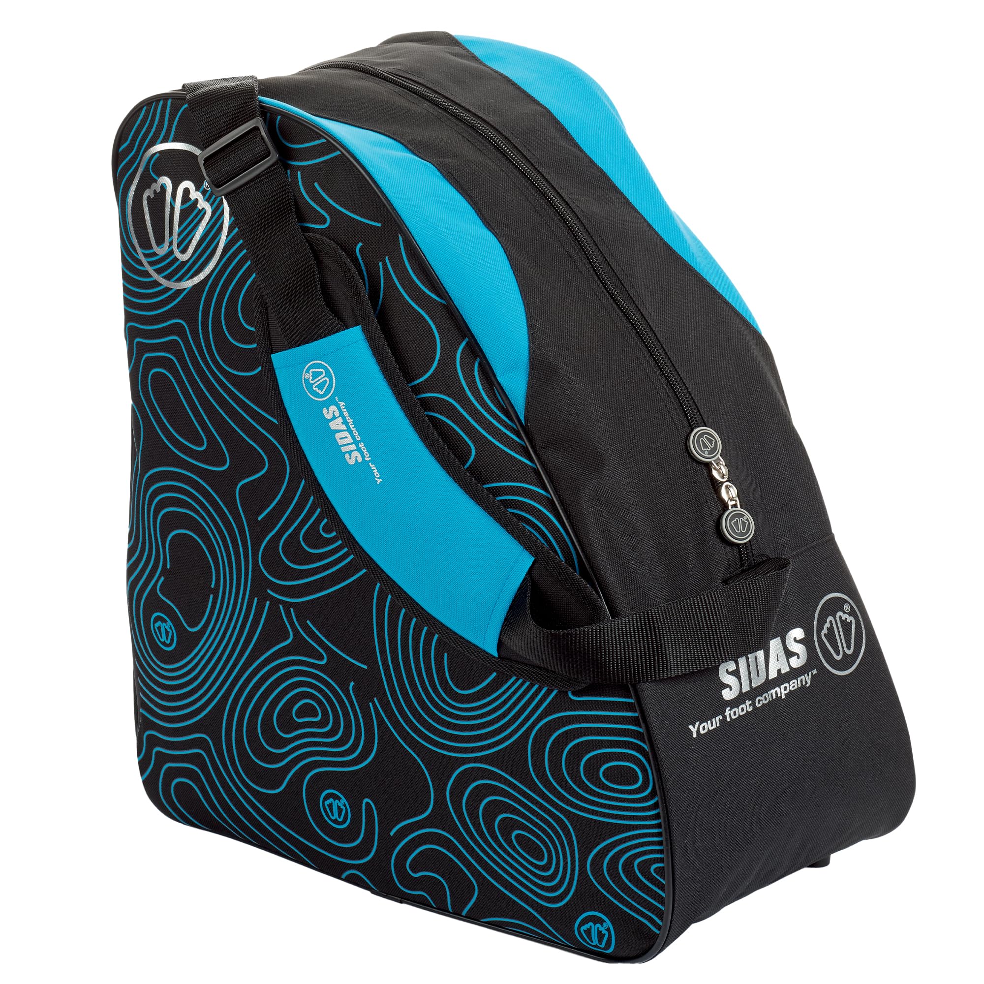Sidas Ski Boot Bag - Nylon, Black and Blue