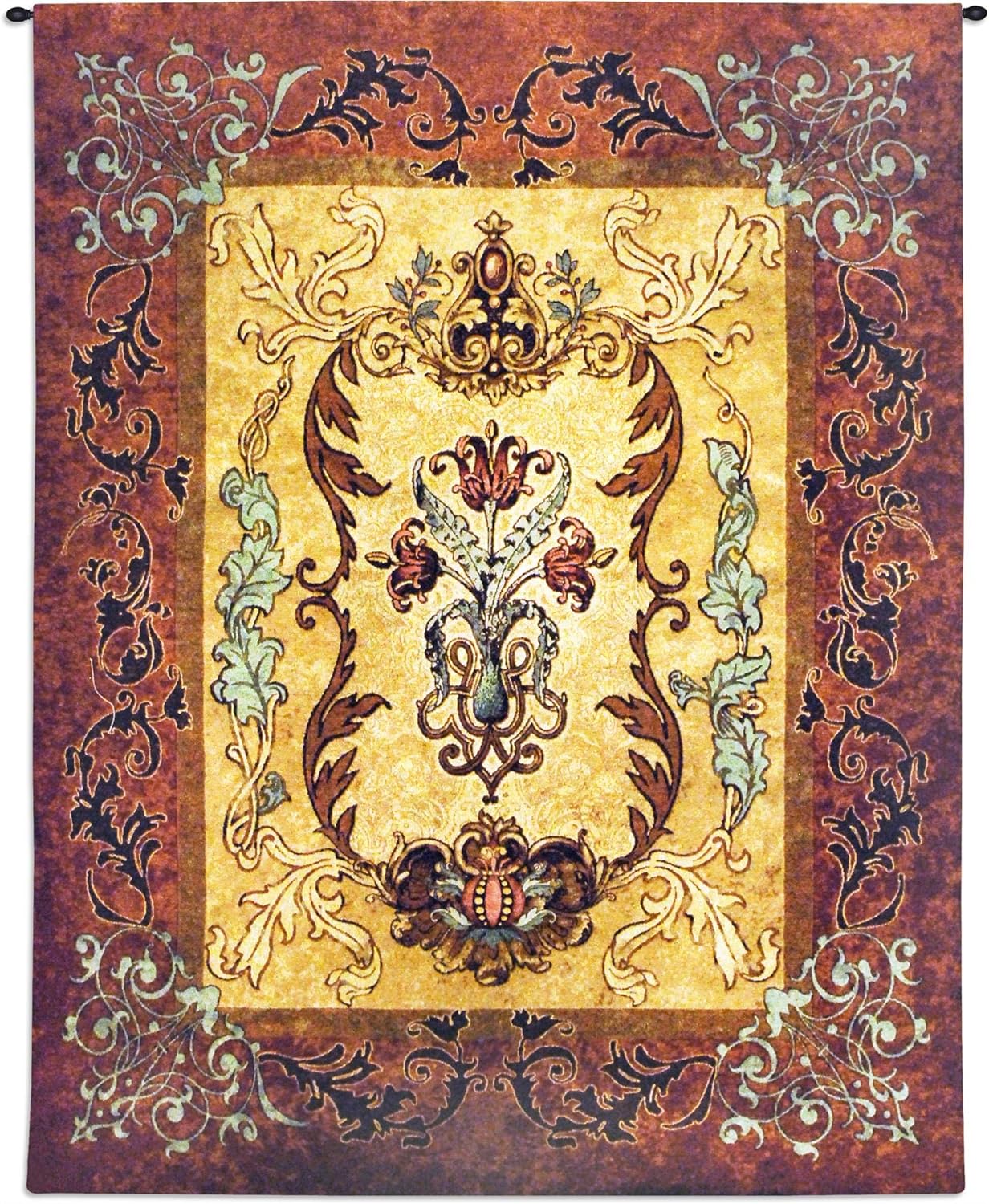 Antique Tapestry Woven Tapestry Wall Art Hanging Worn