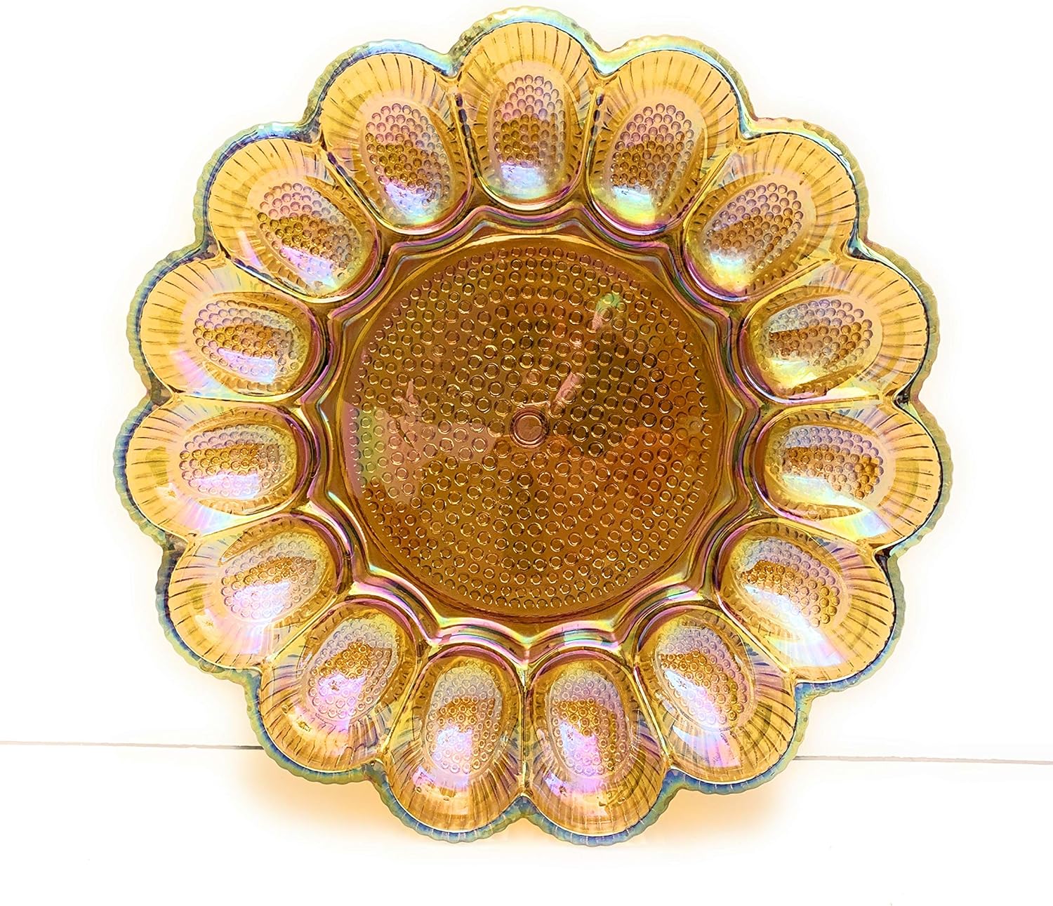 Carnival Glass Deviled Egg Plate Deviled Egg Plates