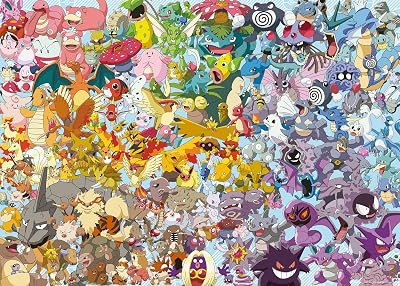Puzzle Challenge: Pokémon - 1000 Teile Puzzle für Erwachsene