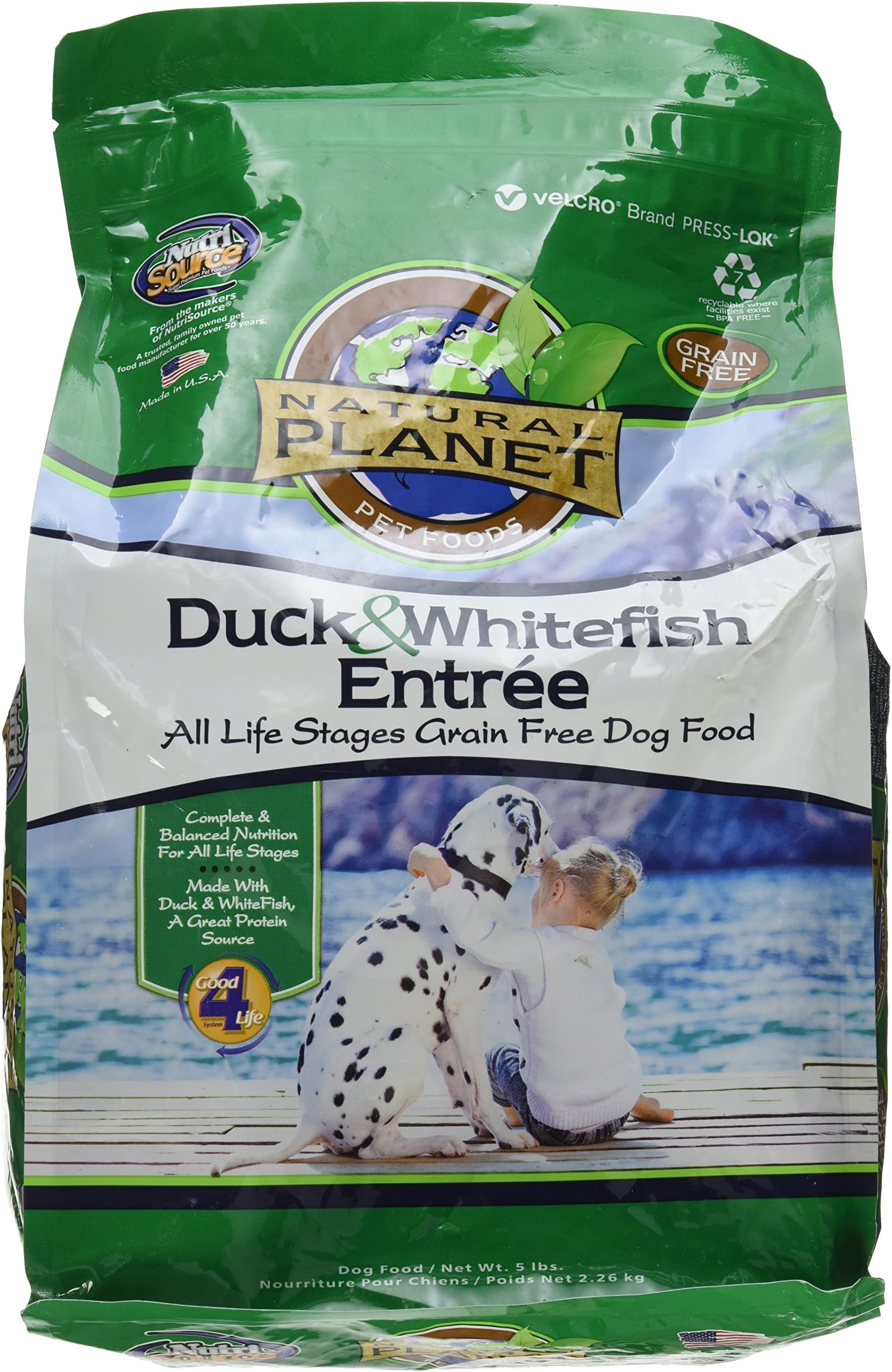 Natural Planet Organics Grain Free Duck & Whitefish - 5Lb