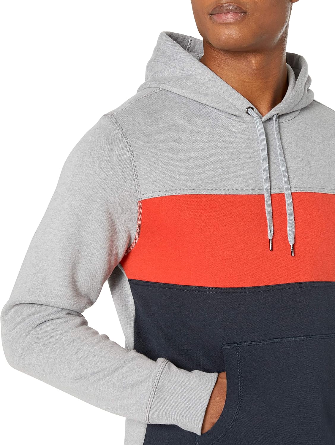  Essentials Men's Standard Hooded Fleece Sweatshirt: Clothing