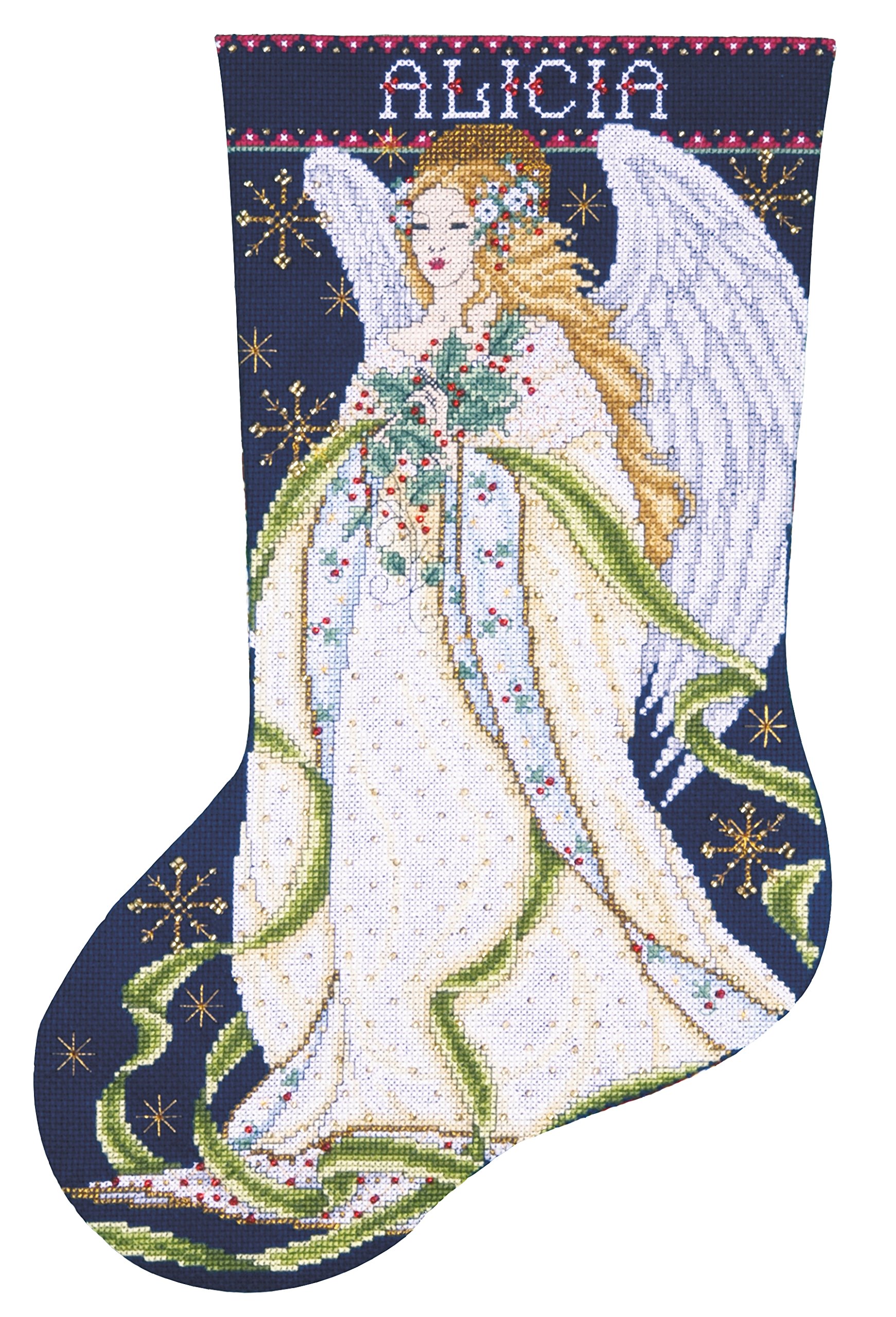 Tobin Holly Angel Stocking