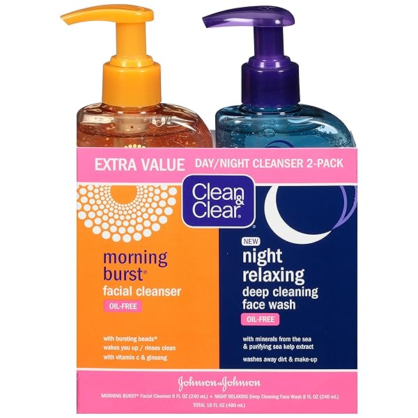 CLEAN & CLEAR 2-PACK DAY AND NIGHT FACE...