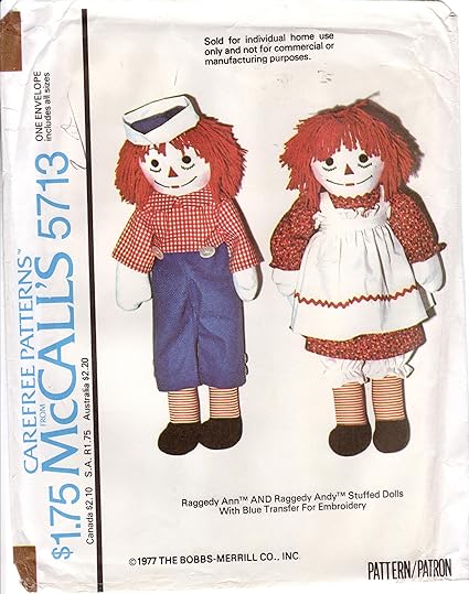 amazon raggedy ann and andy dolls