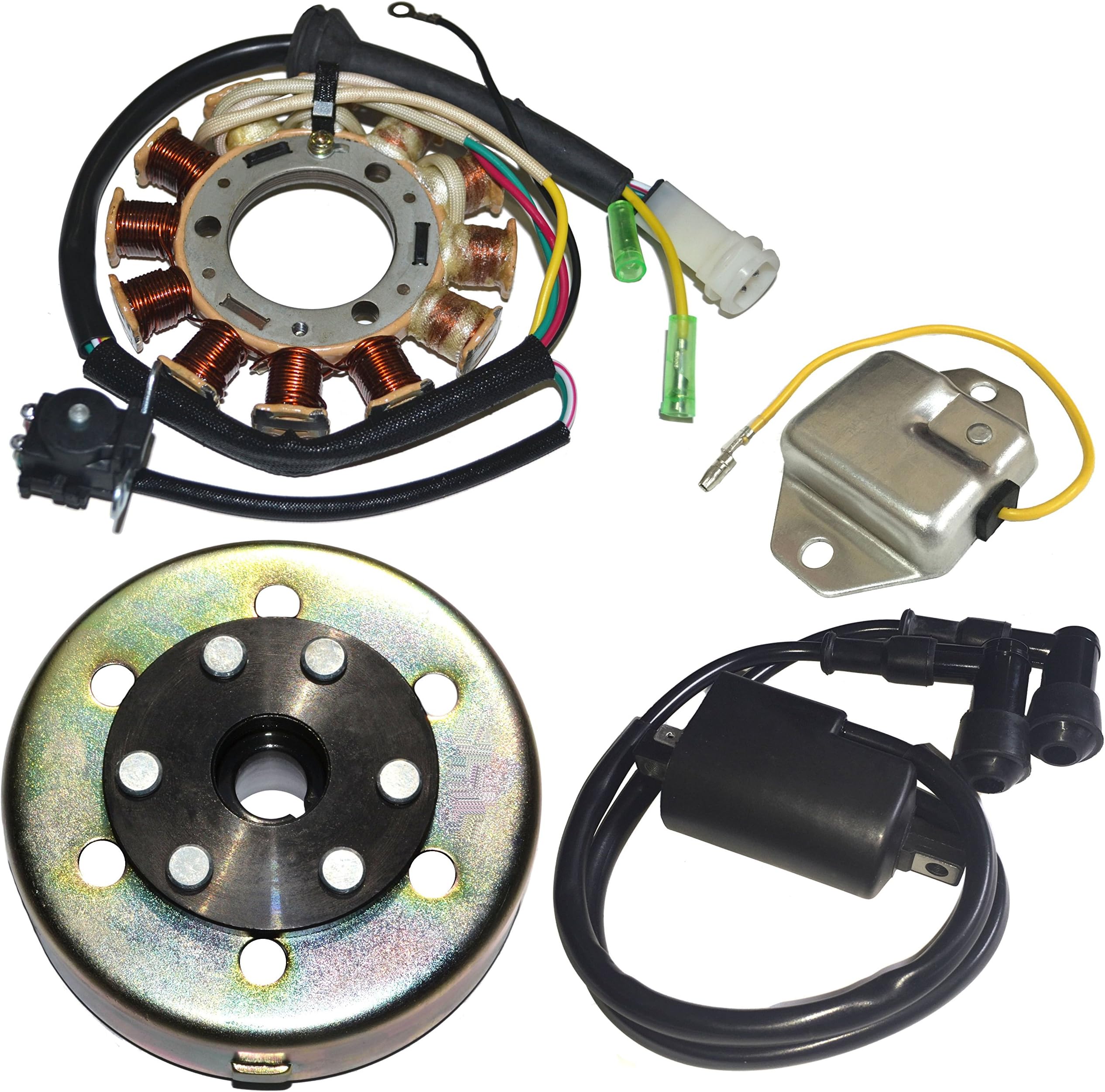 STATOR REGULATOR IGNITION COIL FLYWHEEL Fits YAMAHA BANSHEE 350 YFZ350 1987 1988 1989 1990 1991 1992 1993 1994