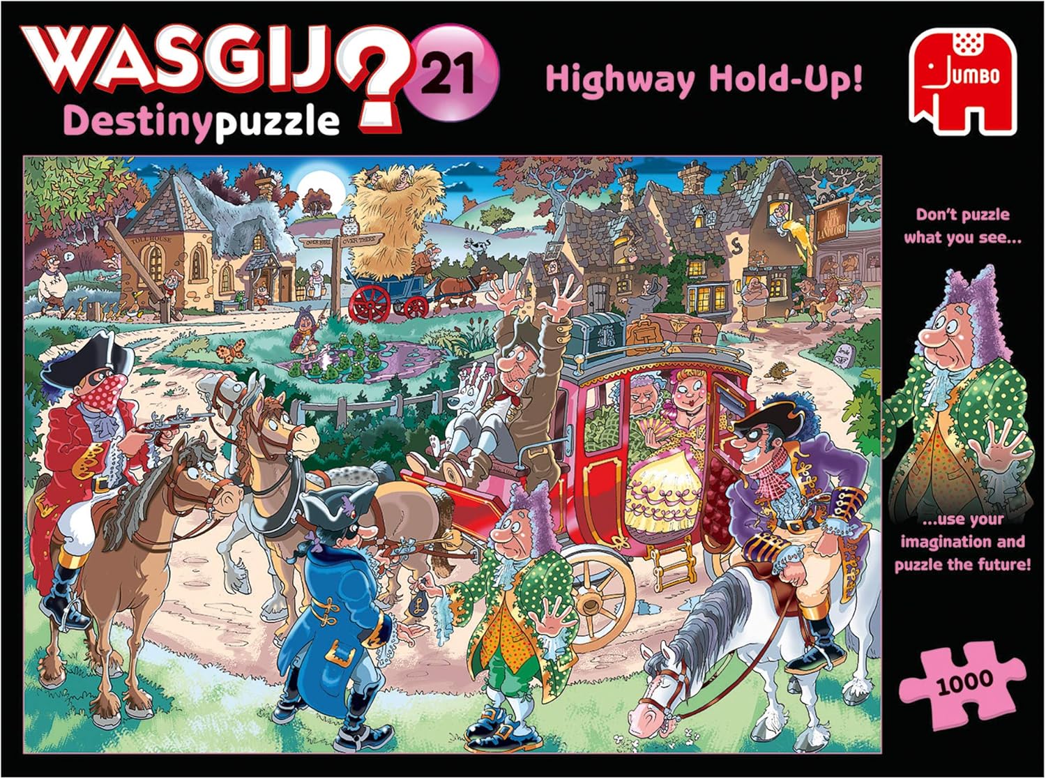 
Jumbo 19180 Wasgij Destiny 21 - Highway Holdup 1000 piece Jigsaw Puzzle